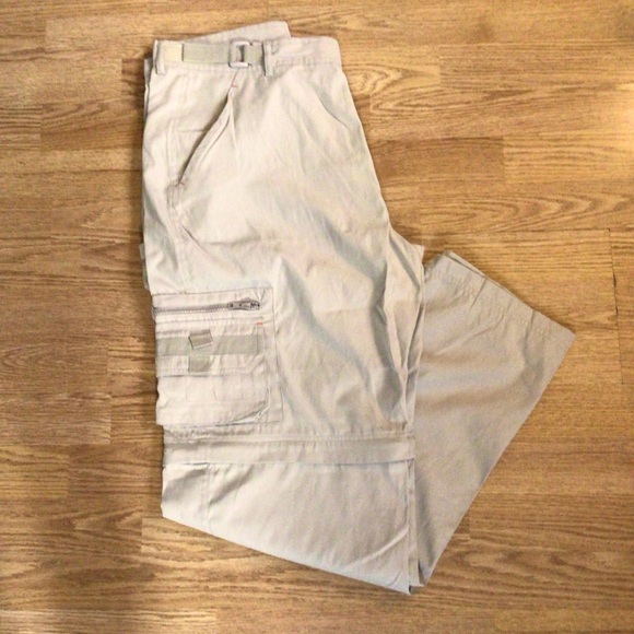 MicroGear Men’s Beige Tactical Rip Stop Pants 36/31 Outdoors Military Fishing - Picture 1 of 12